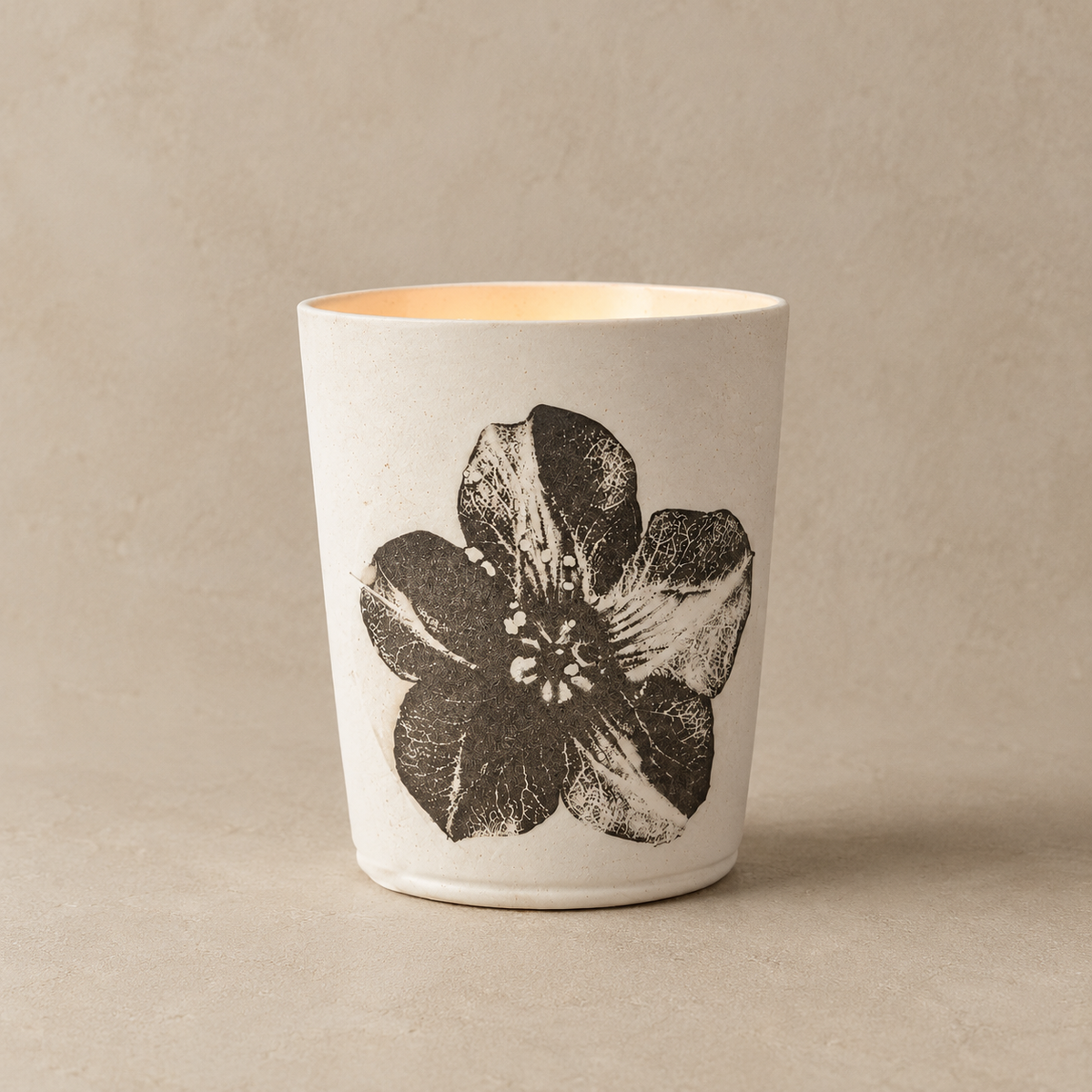 French artisan porcelain Blossfeldt photophore for timeless interiors